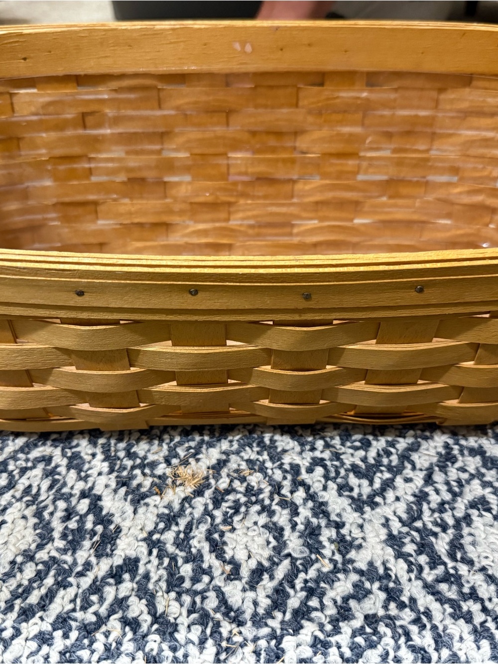 Longaberger long rectangular basket